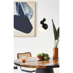 6566/1A MODERNI LN25 118 черный/белый матовый/металл/стекло Подвес E27 1*40W 220V BLASEN