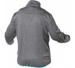 Толстовка рабочая серый меланж/синяя NISTER Högert, арт. HT5K900