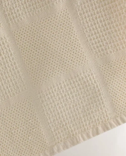 ZARA HOME ХЛОПКОВОЕ ПОЛОТЕНЦЕ, ЭКРЮ