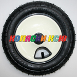 Колесо для детской коляски №027014 надув 10 дюймов без вилки 54-152 10х2 (втулка на ось 10мм) БЕЖЕВЫЙ