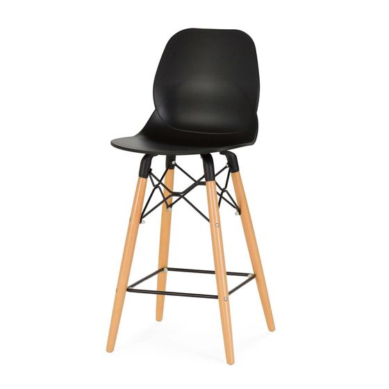Полубарный стул Leona 68 см, черный