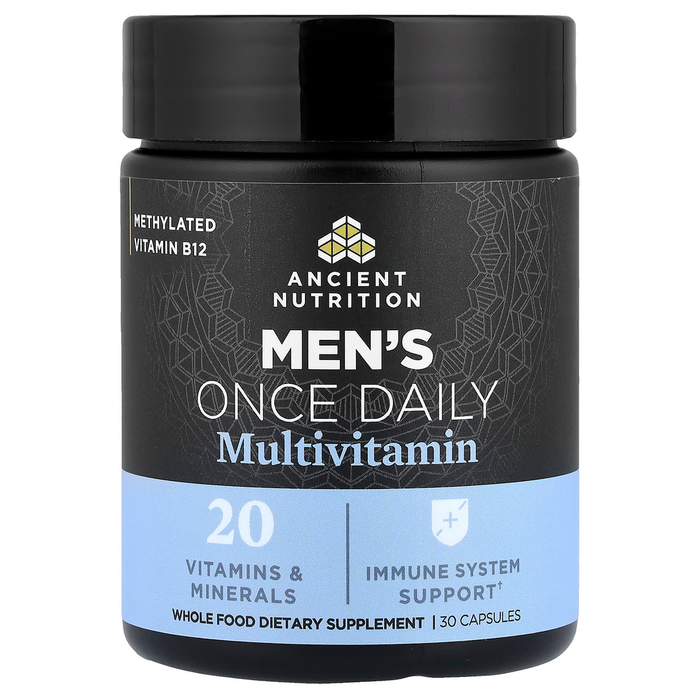 Ancient Nutrition, мультивитамины для мужчин (1 раз в день), 30 капсул