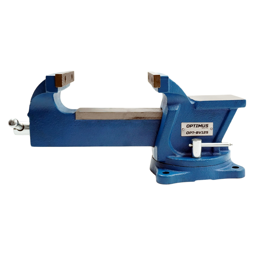 OPT-BV125 Профессиональные слесарные тиски поворотные с наковальней 125 мм