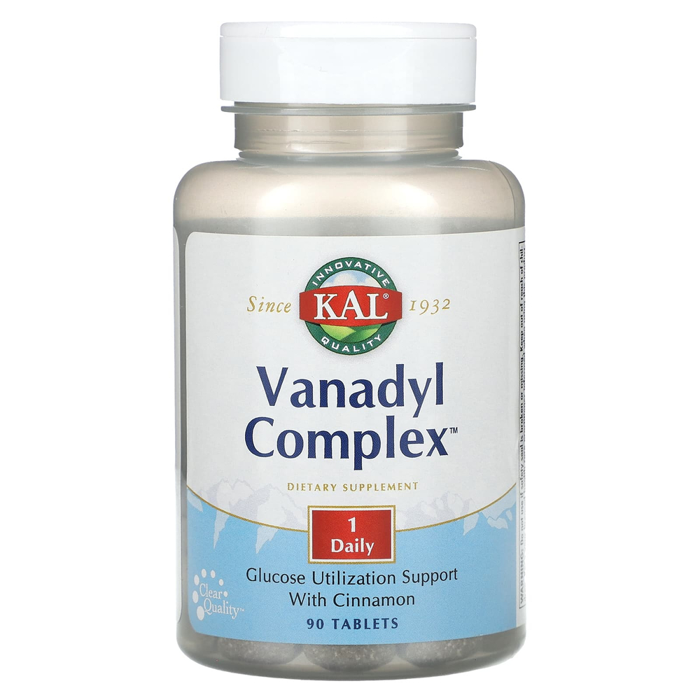 KAL, Vanadyl Complex, комплекс с ванадилом, 90 таблеток