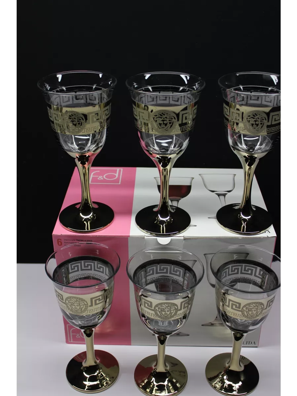 Набор фужеров для вина 6 штук 300 мл