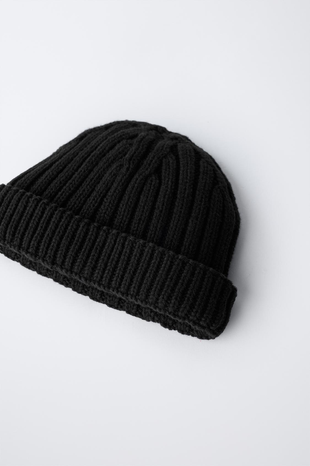 ZARA ШАПКА КРУПНОЙ ВЯЗКИ, ЧЕРНЫЙ