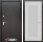 Дверь Входная Лабиринт SILVER 30 Белый софт рельеф металлическая