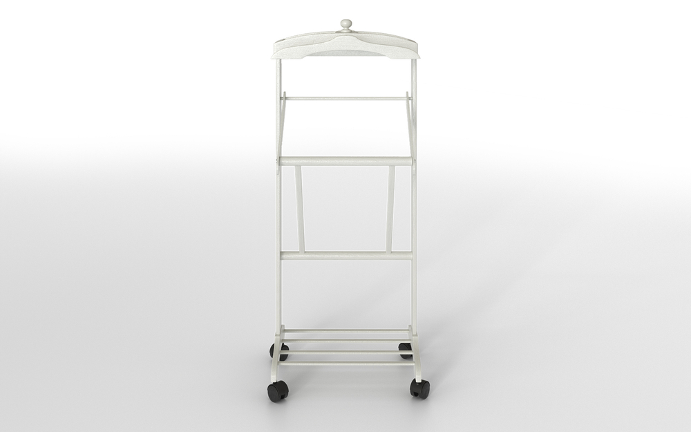 Вешалка напольная Элиса арт.V01-МТ001 (белоснежная эмаль)