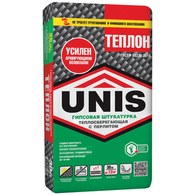Штукатурка гипсовая Юнис Теплон Армированный 30 кг