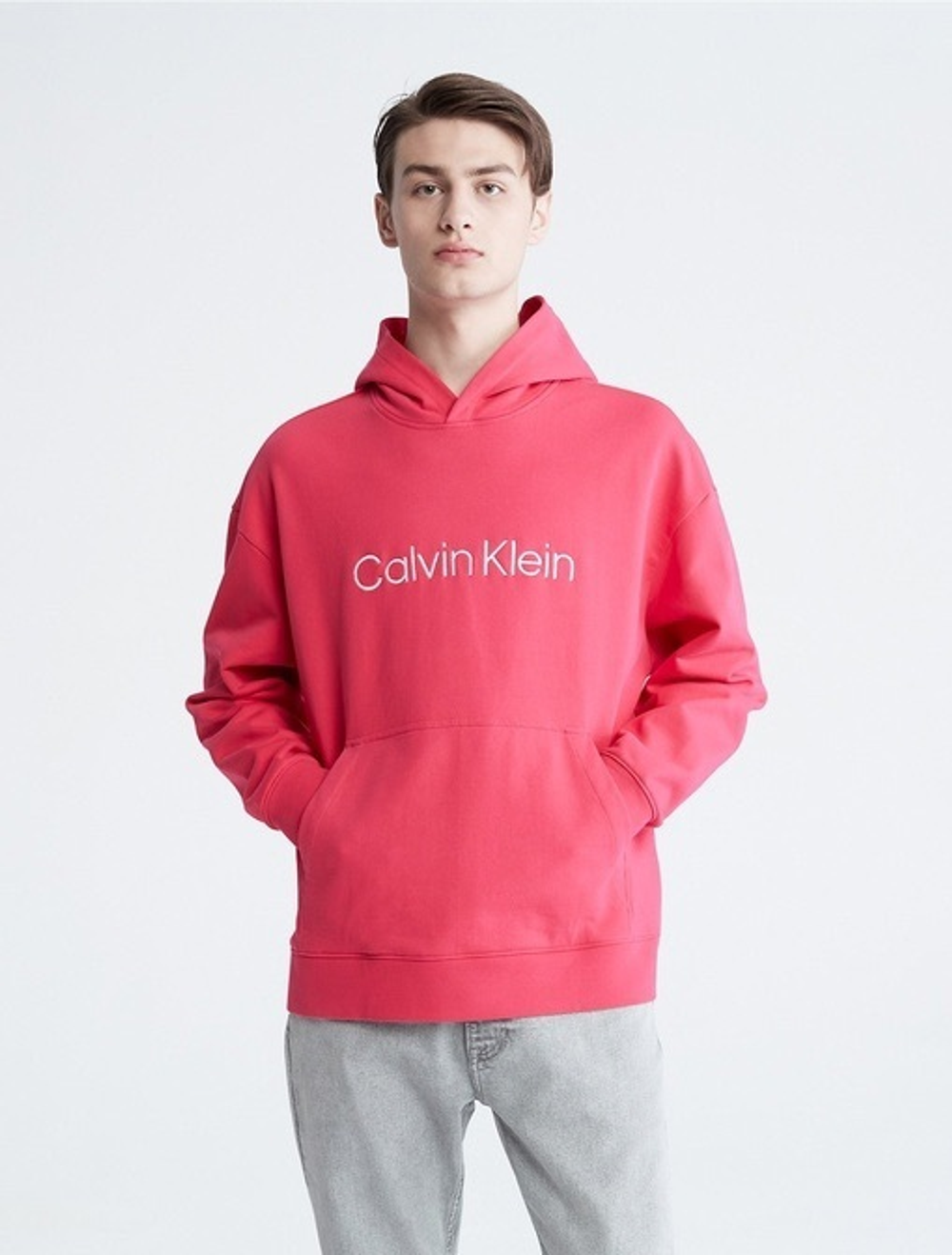 Худи Calvin Klein Relaxed Fit Standard Logo Pink Splendor