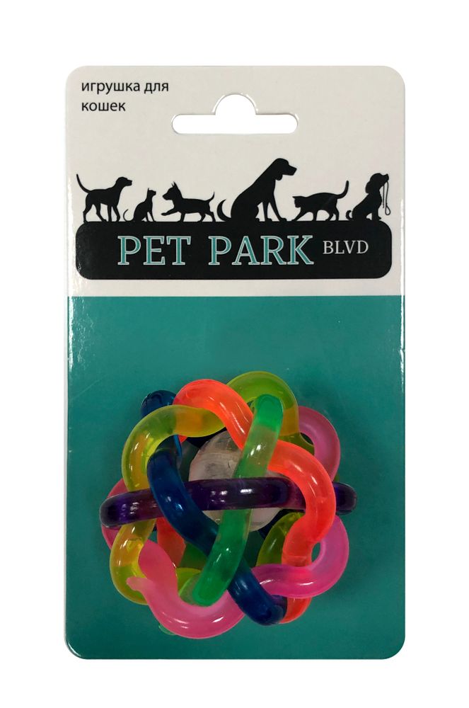 Petpark игрушка для кошек  Мячик светящийся, пластик