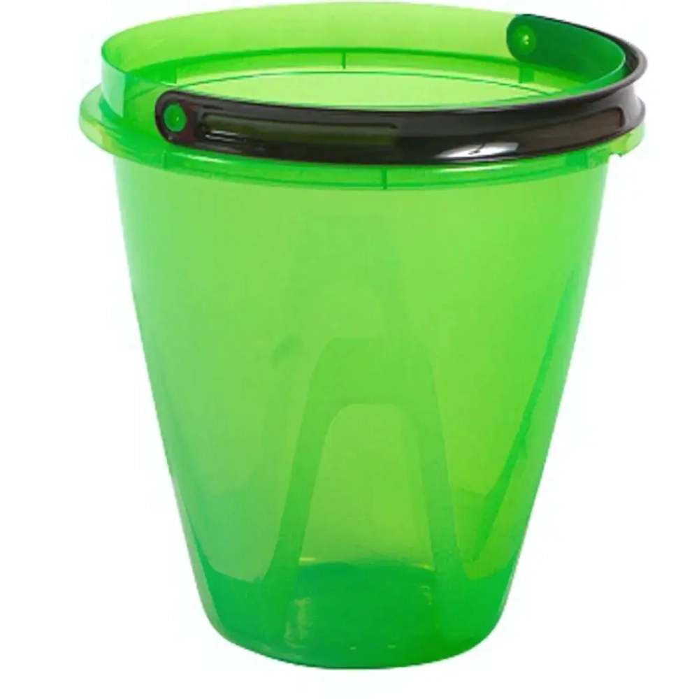 Ведро прозрачное Лайт 8л зеленое