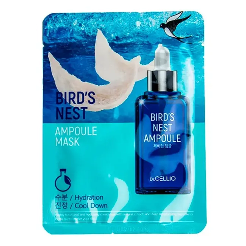 Маска тканевая Dr.CELLIO BIRD'S NEST AMPOULE MASK 25 мл
