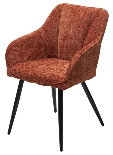 Стул REFLET 3018-09 терракотовый, шенилл / черный каркас, ®DISAUR