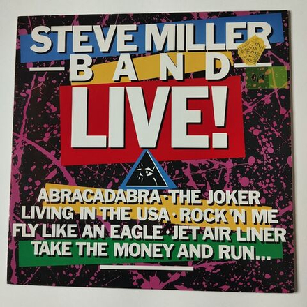 Винтажная виниловая пластинка LP Steve Miller Band Live (Germany 1983)