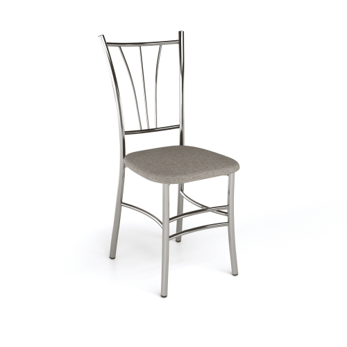 Стул Трилогия светло-серый Connect 25 / Хром