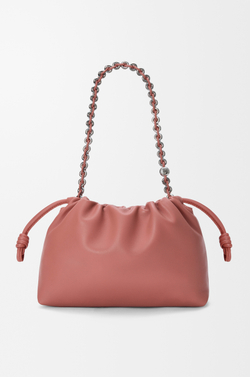 Loewe Сумка Flamenco среднего размера из мягкой кожи ягненка наппа, красноватый