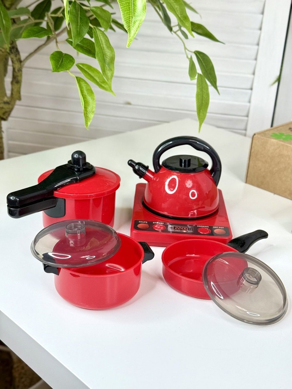 Игровой набор посуды и продуктов на липучке 82 элемента (201914939)