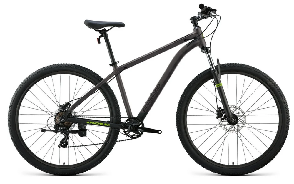 Велосипед 29" FORWARD APACHE SX, рама 19" серый/чёрный 2026