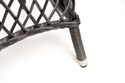 "Алиса" кофейный комплект из искусственного ротанга, цвет графит