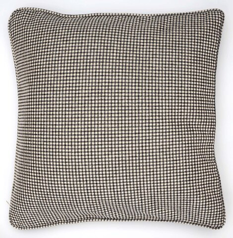 Подушка декоративная 45х45 Textil Roig Cube серо-кремовая клетка