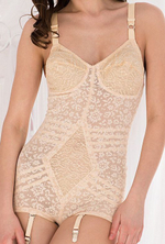 Корсетное боди-грация сильной степени коррекции (Размер: 42DD) (Цвет: белый)