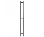 Полотенцесушитель Электрич. с/т GROIS Orso GR-134 110/1200 П3 RAL9005 черный матовый диммер справа , шт