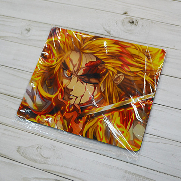 Коврик для мыши "Клинок, рассекающий демонов - Кёджуро Ренгоку"