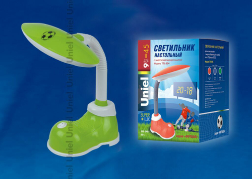 TTL-024 Green. G23 9W Лампа настольная «Футбольная бутса». Цоколь G23. 9W. Цвет бутса зеленый