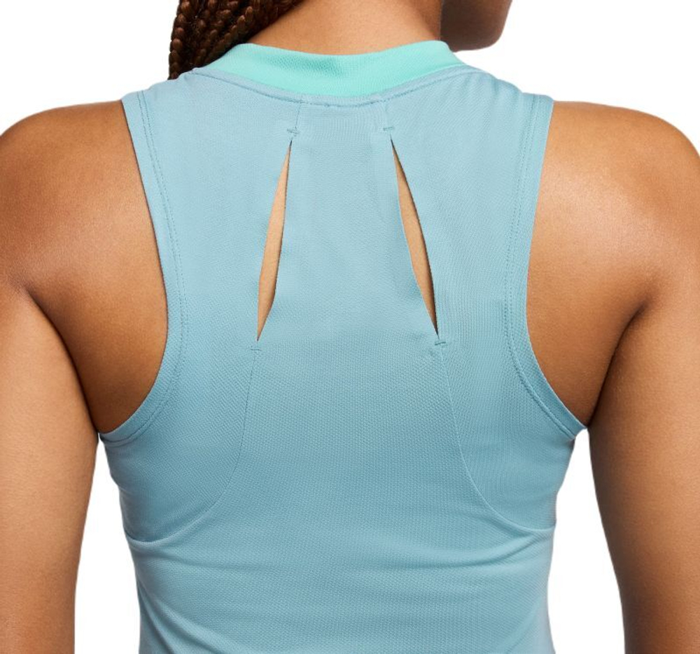 Женский топ теннисный Nike Court Dri-Fit Advantage - небесный