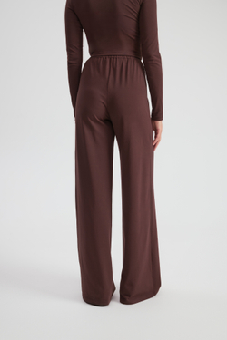 Костюм трикотаж лонг/брюки шоколад