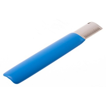 Тримминг с синей ручкой 14 зубцов. HELLO-PET