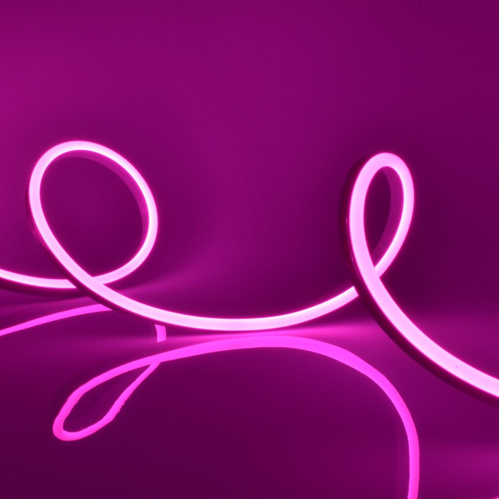 ULS-N21-2835-120LED-m-8mm-IP67-220V-8W-m-50M-PINK Светодиодная гибкая герметичная лента. NEON. Бобина 50 м. Розовый свет. TM Uniel.