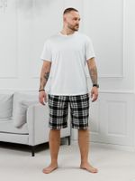 Шорты мужские Тор-2.1 Виотекс КЛЕТКА ЧЕРНАЯ