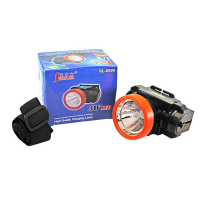 Фонарь налобный аккумуляторный SL-8890 1 LED с вилкой, зарядка от 220V (303-080)