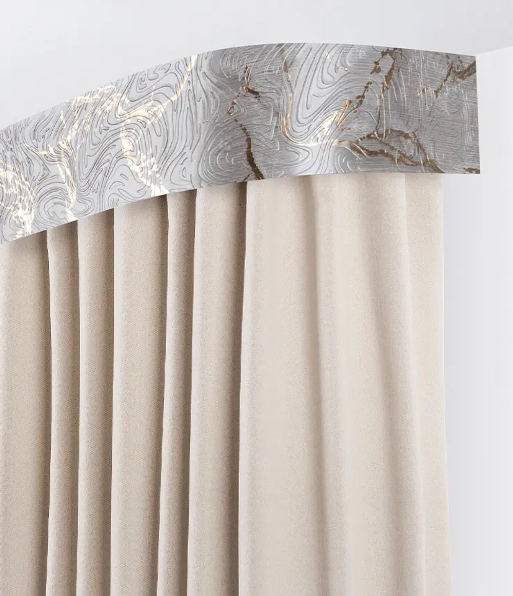 Пластиковый карниз с тиснением Legrand 2-х рядный Глэдис 2000 мм