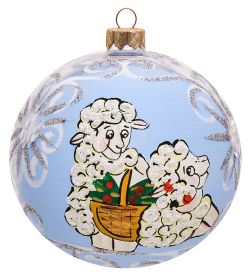 Элита НФШ-1457/1 Ел.украшение Шар «Овечка» 100 мм