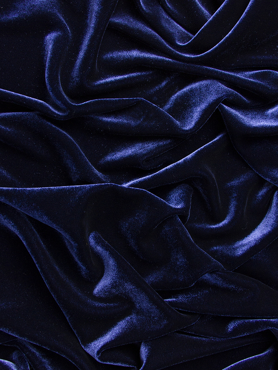 Бархат, синий темный ACETEX