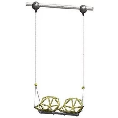 Качели двойные высотой 300 см, диаметр крепления на трубу 76 мм