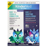 KinderFarms, KinderMed®, Kids Day & Night, средство от кашля, заложенности носа и простуды, 2 флакона по 118 мл (4 жидк. унции)