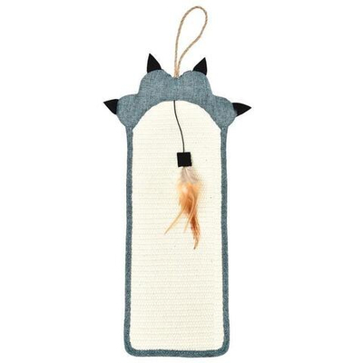 Когтеточка из сизаля с перьями "Лапа" , 500*215мм, Triol