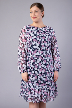Платье женское 3468ЛП, Цветы #284Цвд053468ЛП