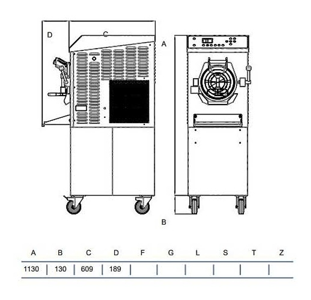 Батч-фризер для мороженого STAF59 HSX300 A