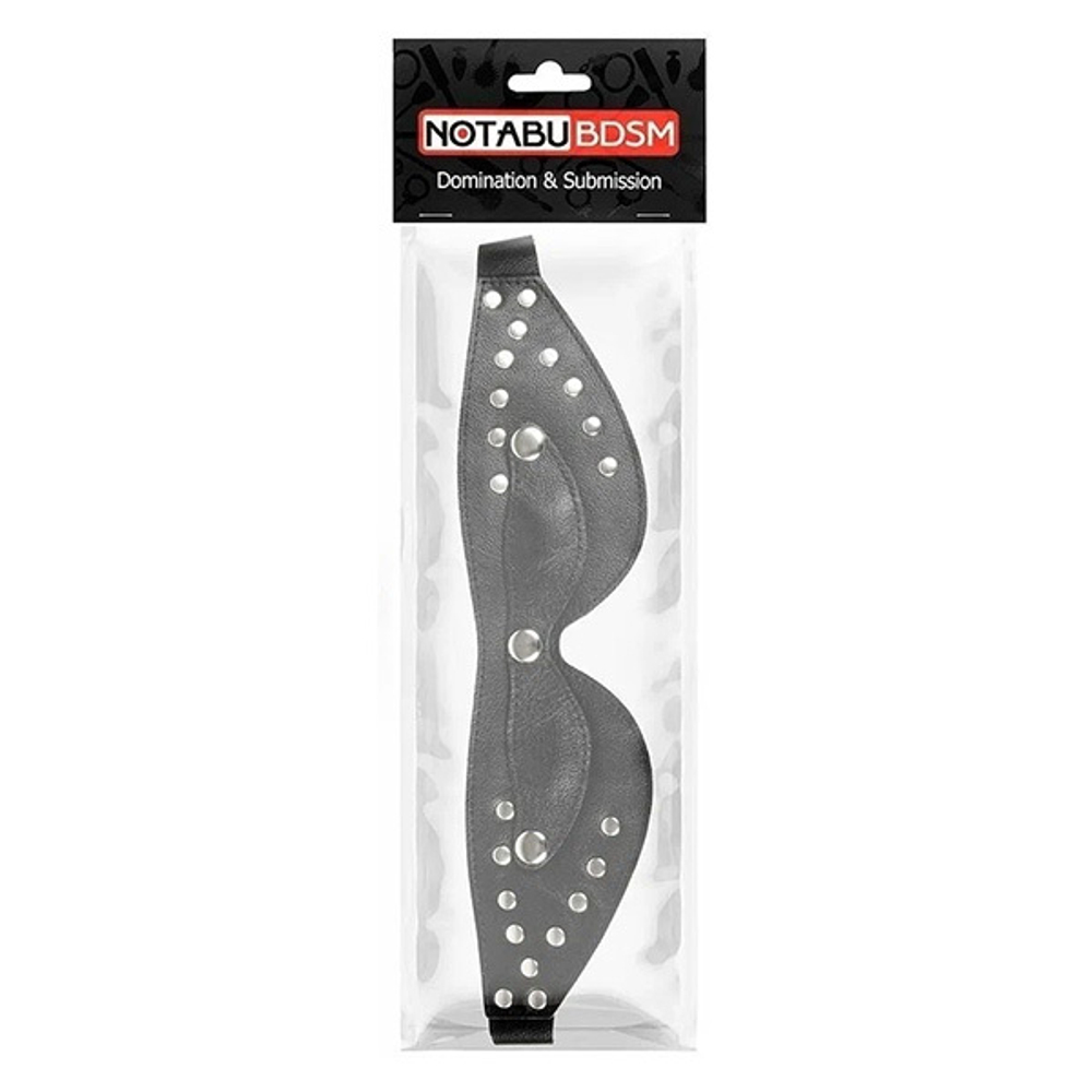 Черная маска со съемными шорами на заклепках Bior Toys Notabu NTB-80352