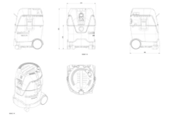Metabo Промышленный пылесос, 1250 Вт