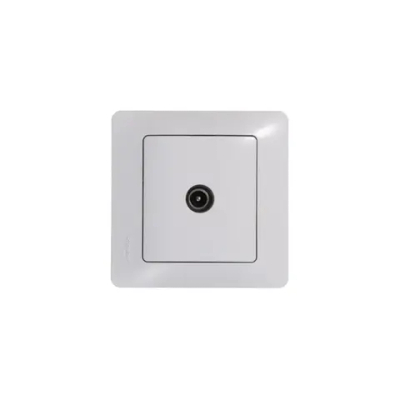 GLOSSA TV РОЗЕТКА проходная 4дБ, механизм, БЕЛЫЙ