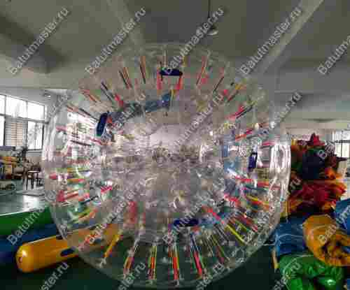 Светящийся зорб "Вселенная" ТПУ, усиленные сиденья, диаметр 3 м