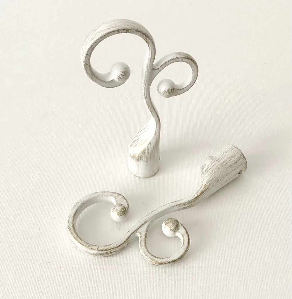 Наконечники металлические d16 мм Артик Флора, цвет белое золото