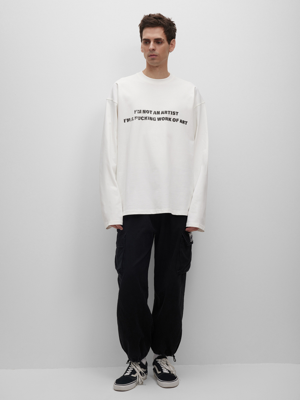 Лонгслив Work of art, молочный