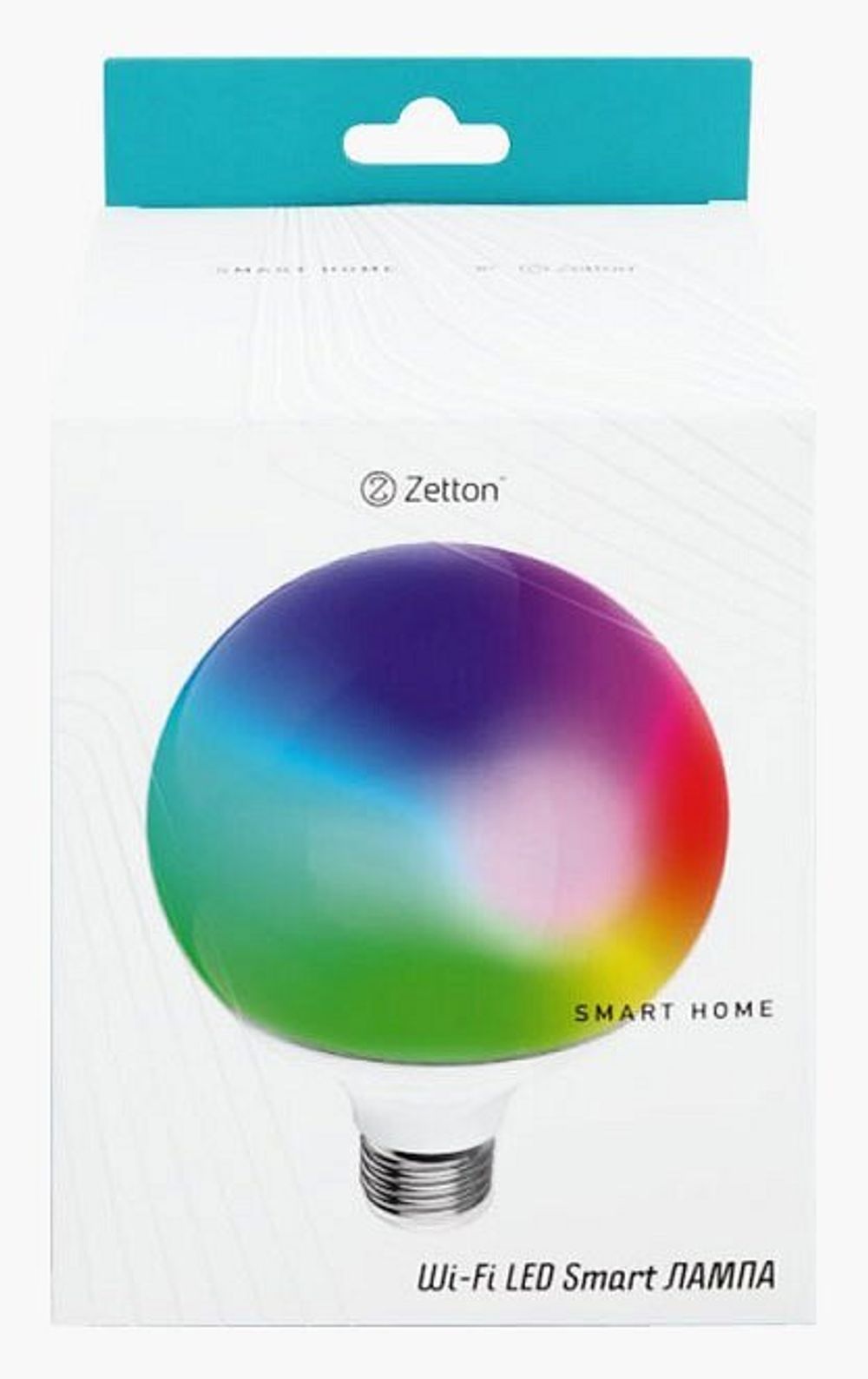 Лампа светодиодная с управлением через Wi-Fi Zetton Smart Wi-Fi Bulb E27 18Вт 2700-6500K ZTSHLBRGBCWE273RU